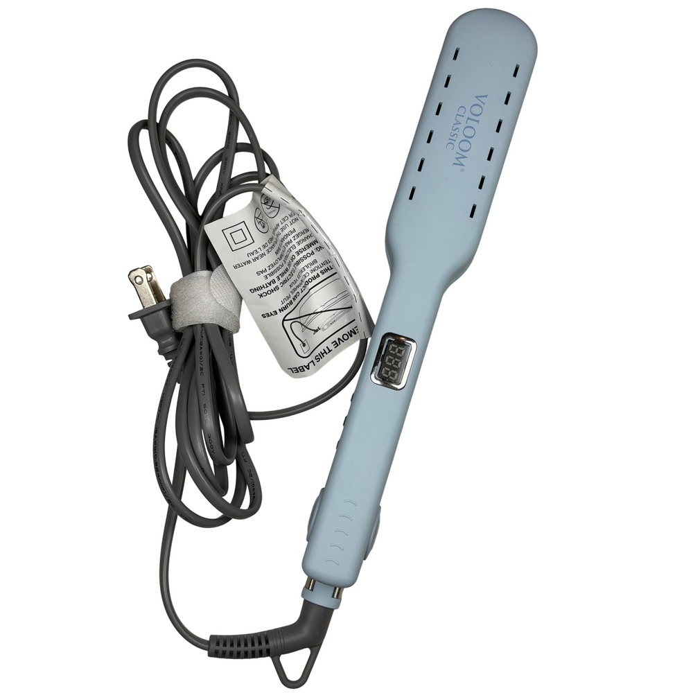 VOLOOM Classic Hair Volumizing Iron Blue 1.5 Inch Ceramic Plates OIPW15-2 Mens